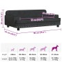 Cama para perros de terciopelo negro 90x53x30 cm von , Betten für Hunde - Ref: Foro24-171872, Preis: 114,20 €, Rabatt: %