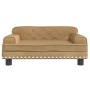 Cama para perros de terciopelo marrón 70x45x30 cm von , Betten für Hunde - Ref: Foro24-171887, Preis: 88,32 €, Rabatt: %