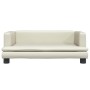 Cama para perros de cuero sintético crema 80x45x30 cm de , Camas para perros - Ref: Foro24-171902, Precio: 71,08 €