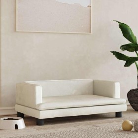 Cama para perros de terciopelo crema 80x45x30 cm von , Betten für Hunde - Ref: Foro24-171900, Preis: 69,49 €, Rabatt: %