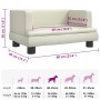 Cama para perros de cuero sintético crema 60x40x30 cm by , Beds for dogs - Ref: Foro24-171914, Price: 69,51 €, Discount: %