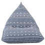 Sillón puf de tela patchwork añil by , Poufs - Ref: Foro24-287731, Price: 117,19 €, Discount: %