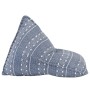Sillón puf de tela patchwork añil by , Poufs - Ref: Foro24-287731, Price: 117,19 €, Discount: %
