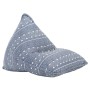 Sillón puf de tela patchwork añil by , Poufs - Ref: Foro24-287731, Price: 117,19 €, Discount: %