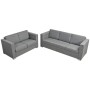 Conjunto de sofás 2 unidades tela gris claro von , Sofas - Ref: Foro24-274212, Preis: 743,21 €, Rabatt: %