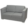 Conjunto de sofás 2 unidades tela gris claro von , Sofas - Ref: Foro24-274212, Preis: 743,21 €, Rabatt: %