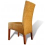 Sillas de comedor 4 unidades ratán natural marrón by , dining chairs - Ref: Foro24-274204, Price: 355,96 €, Discount: %