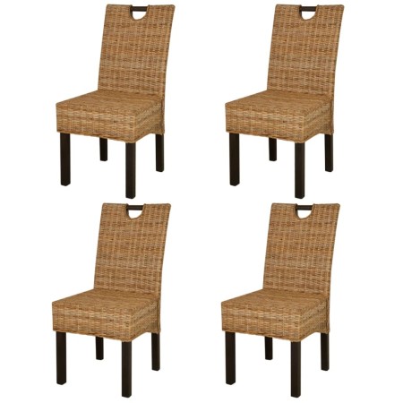 Silla de comedor 4 uds Kubu ratán madera de mango von , Essstühle - Ref: Foro24-274360, Preis: 360,10 €, Rabatt: %