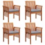 Set comedor de jardín 5 pzas y cojines madera maciza de acacia von , Gartensets - Ref: Foro24-278902, Preis: 593,87 €, Rabatt: %