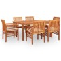 Set comedor de jardín 7 pzas y cojines madera maciza de acacia von , Gartensets - Ref: Foro24-278898, Preis: 1,00 €, Rabatt: %