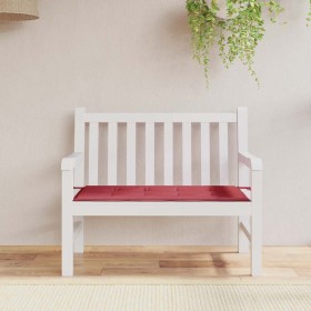 Cojín de banco de jardín tela Oxford rojo tinto 100x50x3 cm by , Cushions for chairs and sofas - Ref: Foro24-314074, Price: 2...