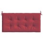 Cojín de banco de jardín tela Oxford rojo tinto 100x50x3 cm by , Cushions for chairs and sofas - Ref: Foro24-314074, Price: 2...