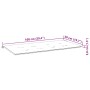 Cojín de banco de jardín tela Oxford rojo tinto 100x50x3 cm by , Cushions for chairs and sofas - Ref: Foro24-314074, Price: 2...