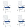 Cojines de silla de jardín 4 uds tela Oxford azul 50x50x3 cm by , Cushions for chairs and sofas - Ref: Foro24-314060, Price: ...