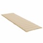 Cojín de tumbona de tela Oxford beige 200x70x3 cm von , Kissen für Stühle und Sofas - Ref: Foro24-314221, Preis: 49,15 €, Rab...