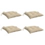 Cojines de silla de jardín 4 uds tela Oxford beige 50x50x7 cm by , Cushions for chairs and sofas - Ref: Foro24-314906, Price:...