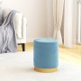 Taburete con almacenaje redondo terciopelo azul claro by , Folding stools and chairs - Ref: Foro24-340291, Price: 47,41 €, Di...