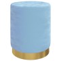 Taburete con almacenaje redondo terciopelo azul claro by , Folding stools and chairs - Ref: Foro24-340291, Price: 47,41 €, Di...