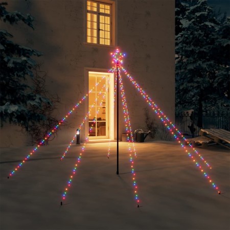 Luces árbol de Navidad interior/exterior 400 LED colores 2,5 m