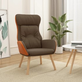 Sillón de relax de tela y PVC marrón de , Sillones - Ref: Foro24-341304, Precio: 104,98 €, Descuento: %