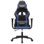 Silla gaming de masaje cuero sintético negro y azul von , Gaming-Stühle - Ref: Foro24-345445, Preis: 116,35 €, Rabatt: %
