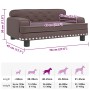 Cama para perros de cuero sintético marrón 70x45x30 cm von , Betten für Hunde - Ref: Foro24-171891, Preis: 83,73 €, Rabatt: %