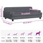 Cama para perros de terciopelo gris oscuro 90x53x30 cm von , Betten für Hunde - Ref: Foro24-171870, Preis: 118,81 €, Rabatt: %