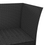 Set de muebles de jardín 3 pzas y cojines ratán sintético negro von , Gartensets - Ref: Foro24-319692, Preis: 235,66 €, Rabat...