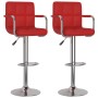 Taburetes de cocina 2 unidades cuero sintético rojo vino tinto von , Küchenhocker - Ref: Foro24-334599, Preis: 140,30 €, Raba...