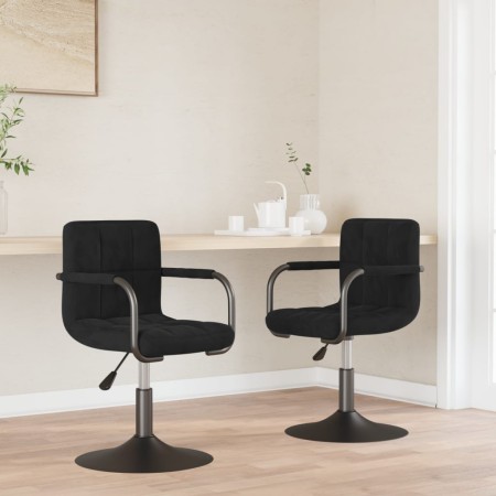 Sillas de comedor giratorias 2 uds terciopelo negro von , Essstühle - Ref: Foro24-334614, Preis: 132,45 €, Rabatt: %