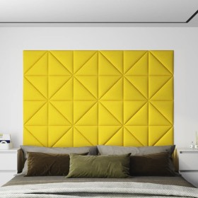 Paneles de pared 12 uds tela amarillo claro 30x30 cm 0,54 m² von , Wandverkleidung - Ref: Foro24-343937, Preis: 23,87 €, Raba...