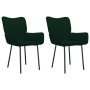 Sillas de comedor 2 unidades terciopelo verde oscuro by , dining chairs - Ref: Foro24-344822, Price: 118,25 €, Discount: %