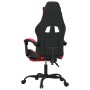 Silla gaming giratoria y reposapiés cuero sintético negro rojo by , Gaming chairs - Ref: Foro24-349604, Price: 121,61 €, Disc...