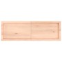Estante de pared madera maciza roble sin tratar 120x40x(2-6) cm von , Regale und Regale - Ref: Foro24-363575, Preis: 53,31 €,...