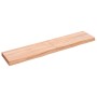 Estante pared madera roble tratada marrón claro 140x30x(2-6) cm von , Regale und Regale - Ref: Foro24-363701, Preis: 46,48 €,...