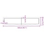 Estante pared madera roble tratada marrón claro 140x30x(2-6) cm von , Regale und Regale - Ref: Foro24-363701, Preis: 46,48 €,...