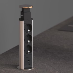SCHÜTTE Regleta de 3 enchufes de forma integrada E1 negro de , Enchufes de pared - Ref: Foro24-438730, Precio: 54,50 €, Descu...