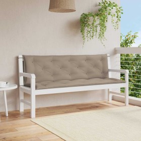 Cojín de banco de jardín tela Oxford taupe 150x(50+50)x7 cm von , Kissen für Stühle und Sofas - Ref: Foro24-315024, Preis: 53...