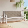Cojín de banco de jardín tela Oxford taupe 150x(50+50)x7 cm von , Kissen für Stühle und Sofas - Ref: Foro24-315024, Preis: 53...