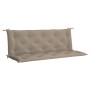 Cojín de banco de jardín tela Oxford taupe 150x(50+50)x7 cm de , Cojines para sillas y sofás - Ref: Foro24-315024, Precio: 53...