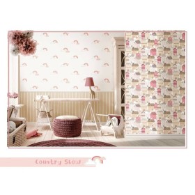 Noordwand Papel pintado Mondo baby Rainbows blanco y rosa von , Bemaltes Papier - Ref: Foro24-444883, Preis: 27,54 €, Rabatt: %