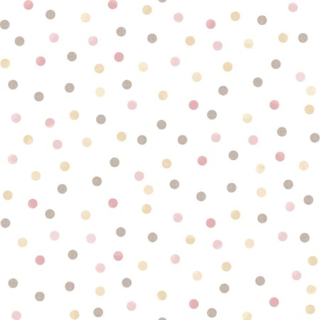 Noordwand Papel pintado Mondo baby Confetti Dots blanco, rosa y marrón de , Papel pintado - Ref: Foro24-444881, Precio: 29,54...