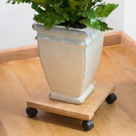 Nature Soporte con ruedas para plantas cuadrado BPC marrón 30x30 cm von , Topfständer - Ref: Foro24-446404, Preis: 27,31 €, R...