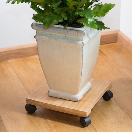 Nature Soporte con ruedas para plantas cuadrado BPC marrón 30x30 cm von , Topfständer - Ref: Foro24-446404, Preis: 27,31 €, R...
