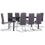 Juego de comedor 9 piezas cuero sintético gris von , Möbelsets für Küchen und Esszimmer - Ref: Foro24-3053098, Preis: 766,62 ...
