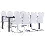 Juego de comedor 9 piezas cuero sintético blanco by , Furniture sets for kitchens and dining rooms - Ref: Foro24-3053137, Pri...