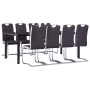 Juego de comedor 9 piezas cuero sintético marrón von , Möbelsets für Küchen und Esszimmer - Ref: Foro24-3053168, Preis: 745,1...