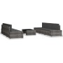 Juego de muebles de jardín 7 piezas ratán sintético gris by , Garden sets - Ref: Foro24-3054602, Price: 620,11 €, Discount: %