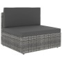 Juego de muebles de jardín 7 piezas ratán sintético gris by , Garden sets - Ref: Foro24-3054602, Price: 620,11 €, Discount: %