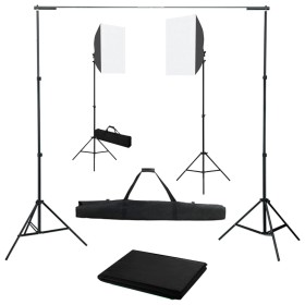 Kit de estudio fotográfico con luces softbox y fondo von , Blitze und Studiobeleuchtung - Ref: Foro24-3055058, Preis: 179,95 ...